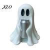 Halloween Resin Ghost Ornaments Figurine with Drinks, Statue, Cute Spooky Desktop Creative Shaped Ornament for Party Tabletop Decorations And Holiday