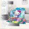 1pc Hello Kitty Fairy Wings Blanket - Home Decor, Universal, Cozy, Machine Washable, Perfect for Everyone, Perfect Gift for All Family, Avai