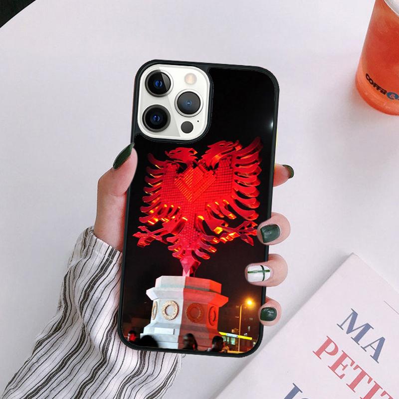 Albanian Flag Eagle Phone Case For iPhone 17 Air Plus Max Cover Shell for iPhone 17 Air 16 15 14 13 12 Pro Max