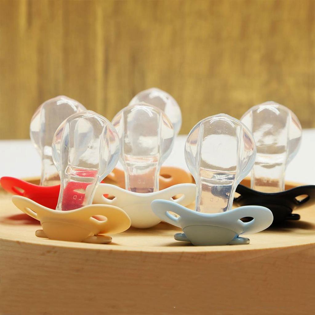 Stress Relief Adult Pacifier Soft Silicone Male Female Soother Pacifier Ergonomic Reduced Snoring for Anxiety Reduction