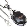 Pendant Crazy Lace Agate Gemstone Valentine'Day Gifted Silver Jewelry 2.25"