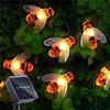 Solar Outdoor 100LED Cute BEE Lamp String Garden Lawn Plant Ground Lamp Courtyard Fairy Christmas Decorative Lamp