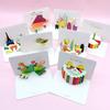 Square Pop-Up 3D Thank You Card for Kindergarten Graduation