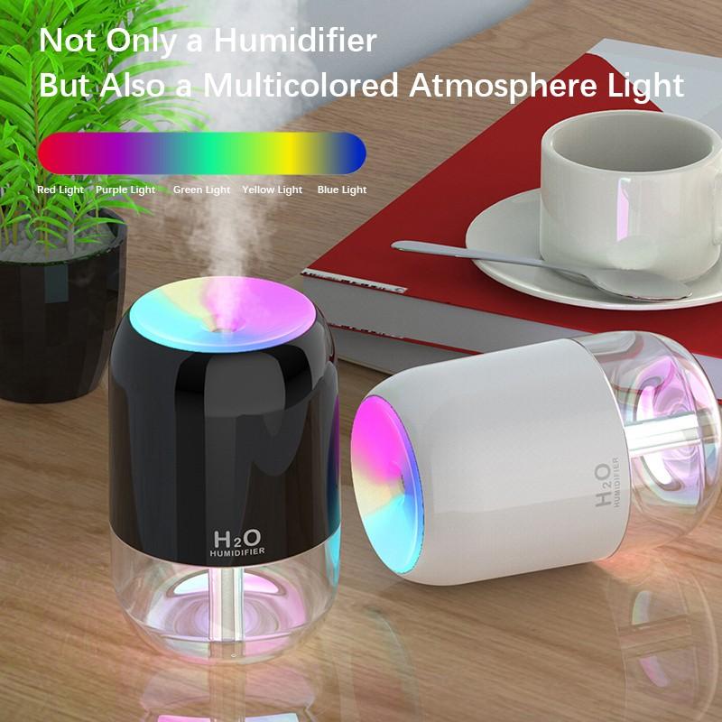 USB Humidifier With LED Light Aroma Diffuser Air Purifier Mist Maker Air Freshener For Bedroom Home Car Office