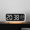 LED Wireless Charging Station Clock Multifunction Night Light Clock Simple Hotel Alarm Clock Wireless Charging