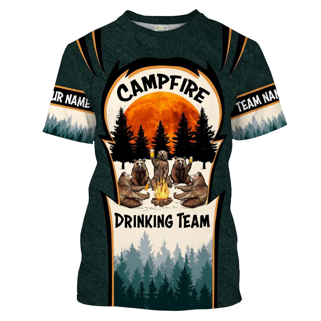 Новая футболка с короткими рукавами, топ с 3D-принтом и персонализированной круглой горловиной