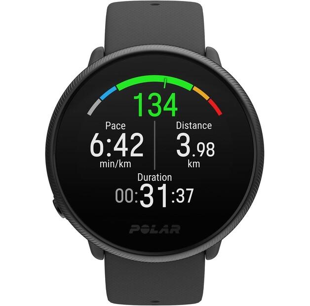Спортивные часы Polar Ignite 2 черно-жемчужные S-L