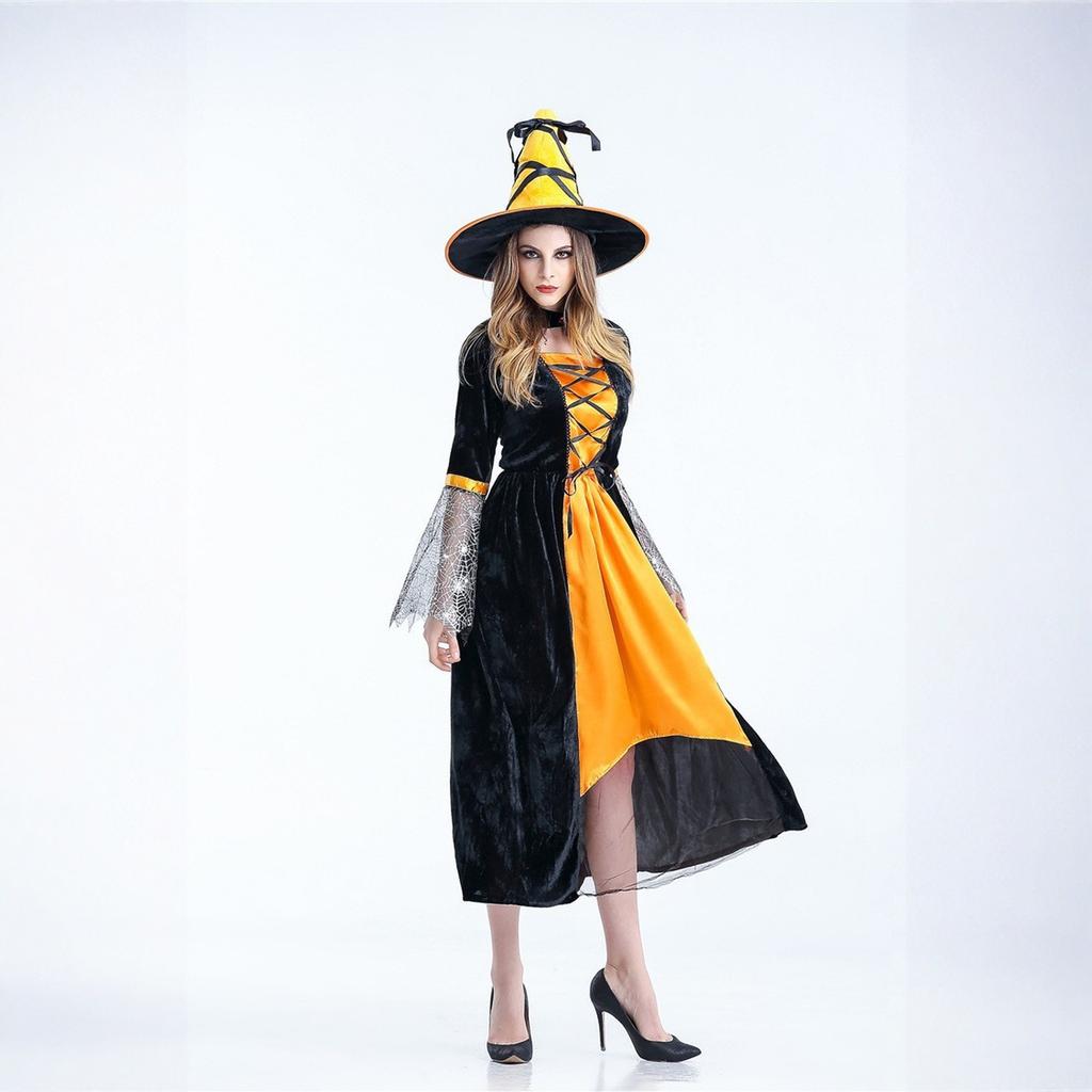 Halloween Costume, Witch Costume, Cosplay Costume, Witch Cosplay Performance Costume