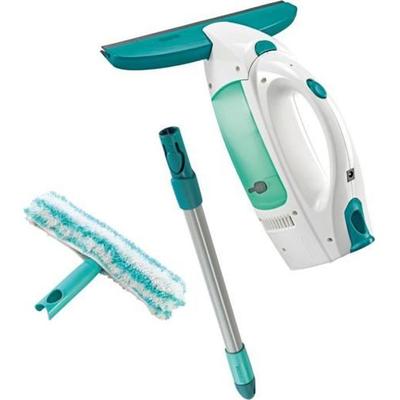 Очиститель для стекол с ручкой и моющим элементом Leifheit Dry & Clean 51003, набор для уборки без разводов, время работы аккумулятора 38 минут