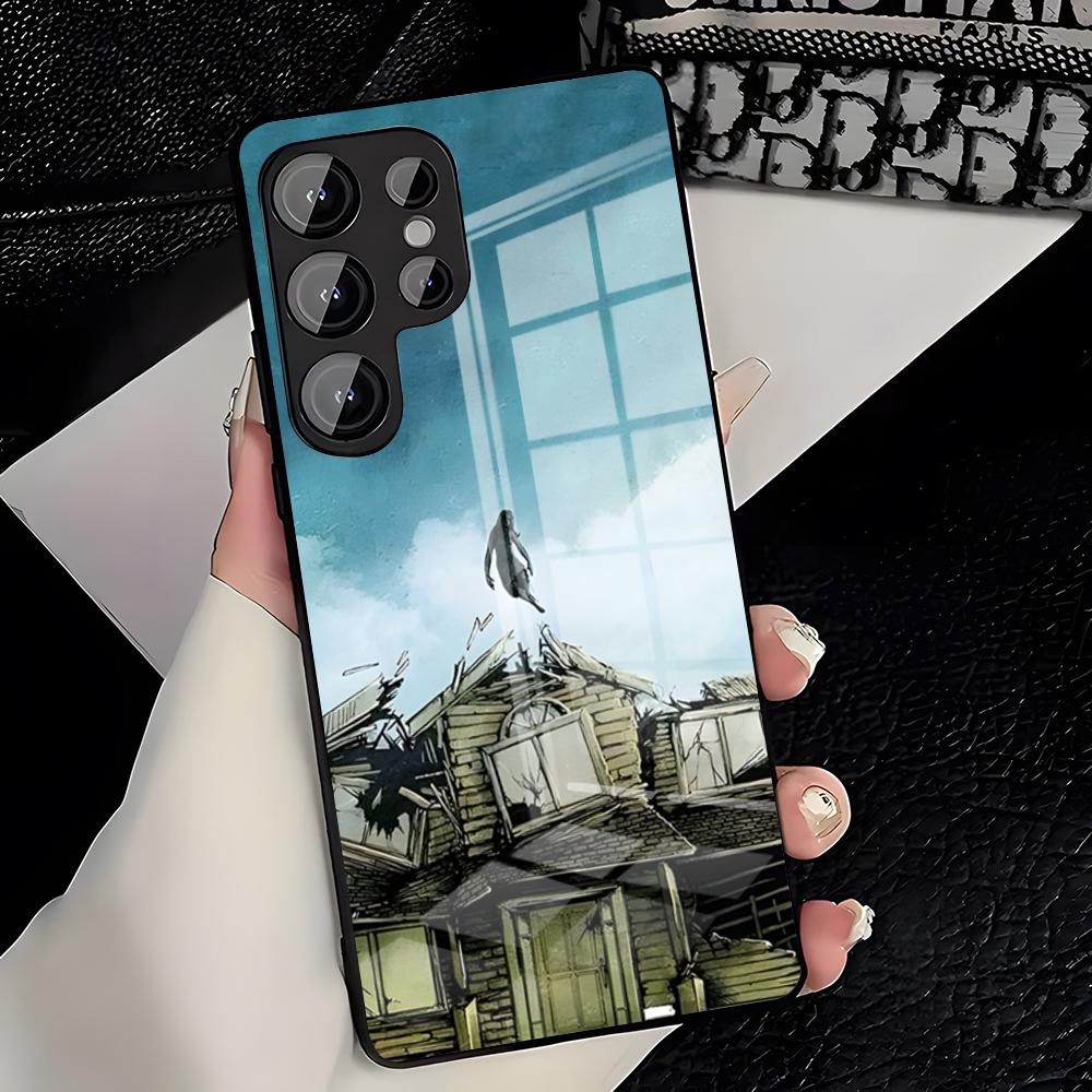 Чехол для телефона Rock Band PIERCE VEil для Samsung A25 A13 A33 5G A54 A36 A35 A56 A52 A14 Ударопрочная стеклянная крышка