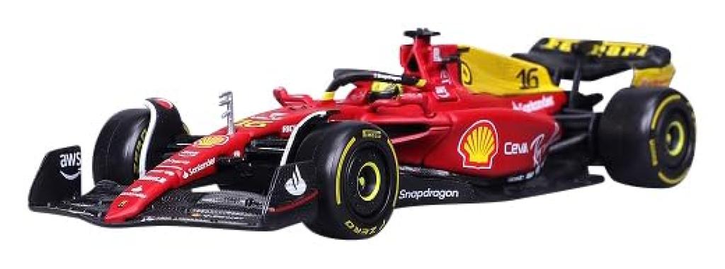 Bburago Scuderia Ferrari Italian GP 75th ANIV Special Color Leclerc with Driver Completed Product 1/43 F1-75 (2022) No.16 C.