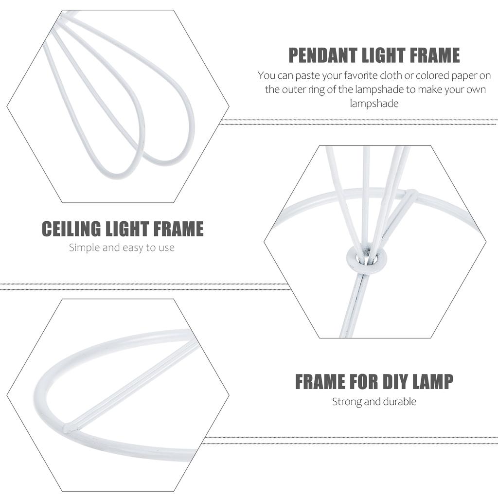 4 шт. Держатель лампы Зажим Пузырчатая структура Подставка Абажур для освещения Клетка Абажуры Круглая рама