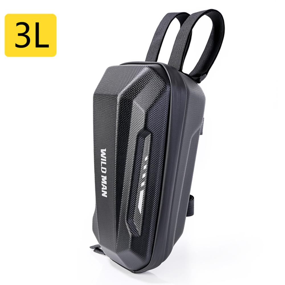 4-2L Portable Electric Scooter Handle Bar Bag Skateboard Hard Shell Front  Pouch Biking Waterproof EVA Hard Case Cycling Parts