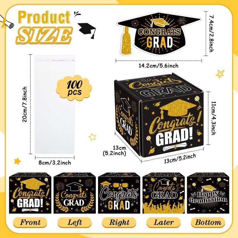 1PACK Graduation Season Cash Draw Box Party Decoration Graduation Gift Advanced Sense Surprise Draw Gift Box