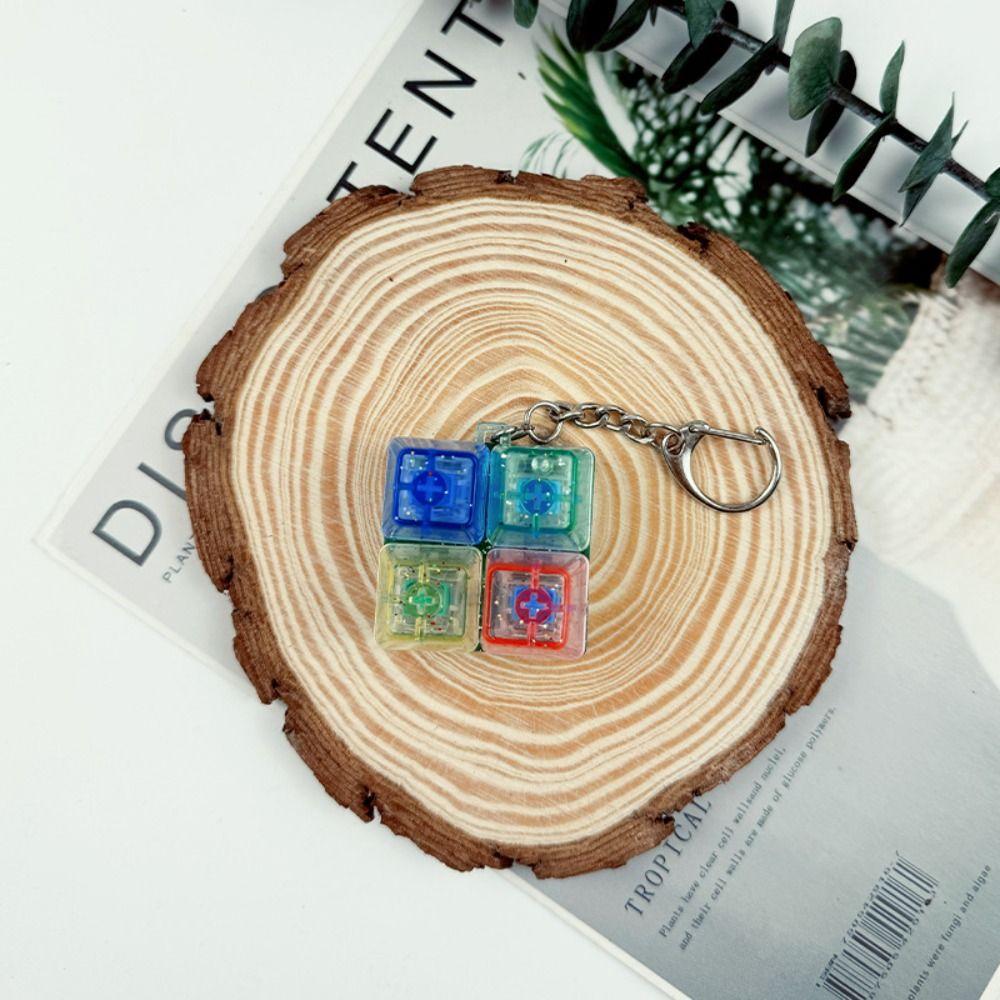 Механическая клавиатура кнопка брелок игрушка ПВХ механический переключатель брелок для детей взрослых