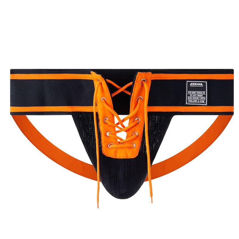 Трусы-стринги JOCKMAIL со шнуровкой, регулируемый размер, мужские стринги, очень широкий пояс, низкая талия, мягкие, дышащие, удобные