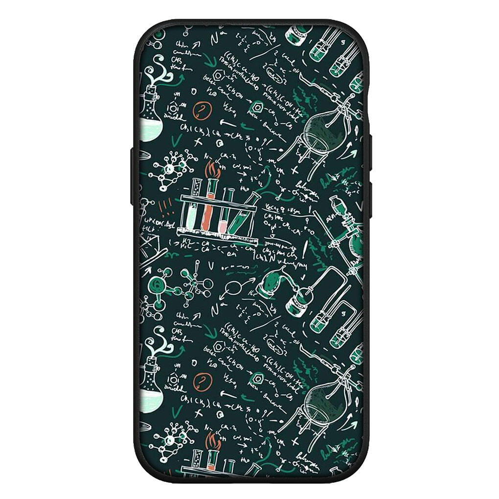 Чехол для iPhone 17 16 15 Xiaomi Poco Redmi Note 14 13 12 11 Pro Max Samsung Galaxy S25 S24 S23 OPPO Huawei Математика Химическое уравнение Формула Чехол для телефона
