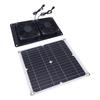 Solar Powered Exhaust Fan 12W 18V Monocrystalline Silicon Solar Panel Dual Fan Ventilator Kit for