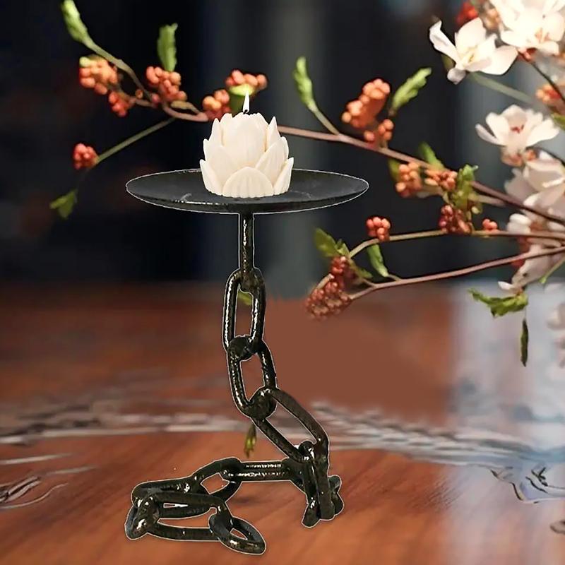 1 шт. Подсвечник-цепочка в виде бабочки из железа, подсвечник-цепочка, украшения для стола, предметы интерьера