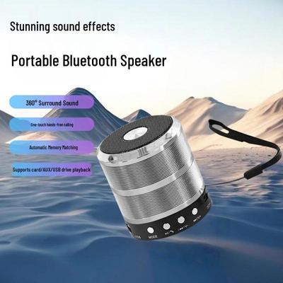 Портативная мини-Bluetooth-колонка со слотом для карты - WS-887: Высококачественный настольный сабвуфер для домашнего аудио