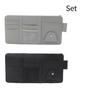 Car Sun Visor Clip Organizer Auto Interior Accessories Storage Pocket Pouch PU Leather Cards Receipts Pouch Black/Grey/Beige