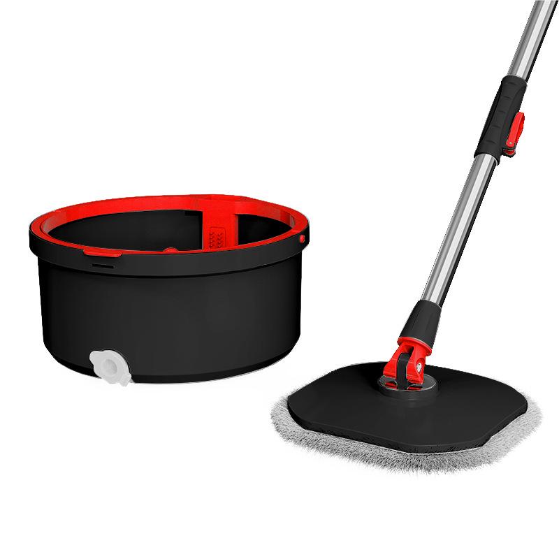 Швабра с отжимом и ведро для разделения чистой и грязной воды