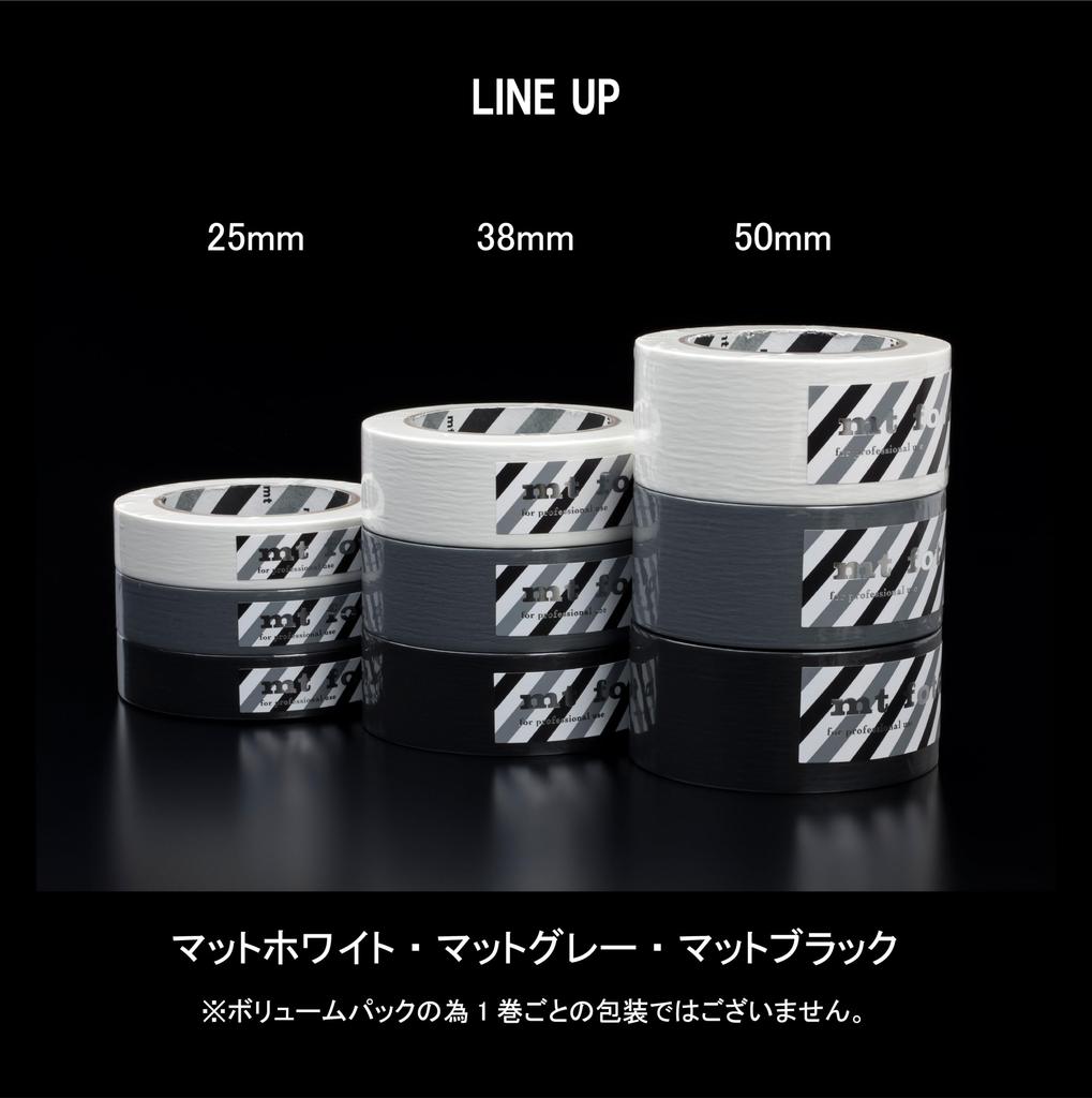 Mt фото набор широкий x 65м Перманентная студийная лента Малярный скотч Прочная камера Kamoi Kakoshi 3 рулона (50 мм длиной) лента, (Матовый серый), Самоклеящийся (официальный
