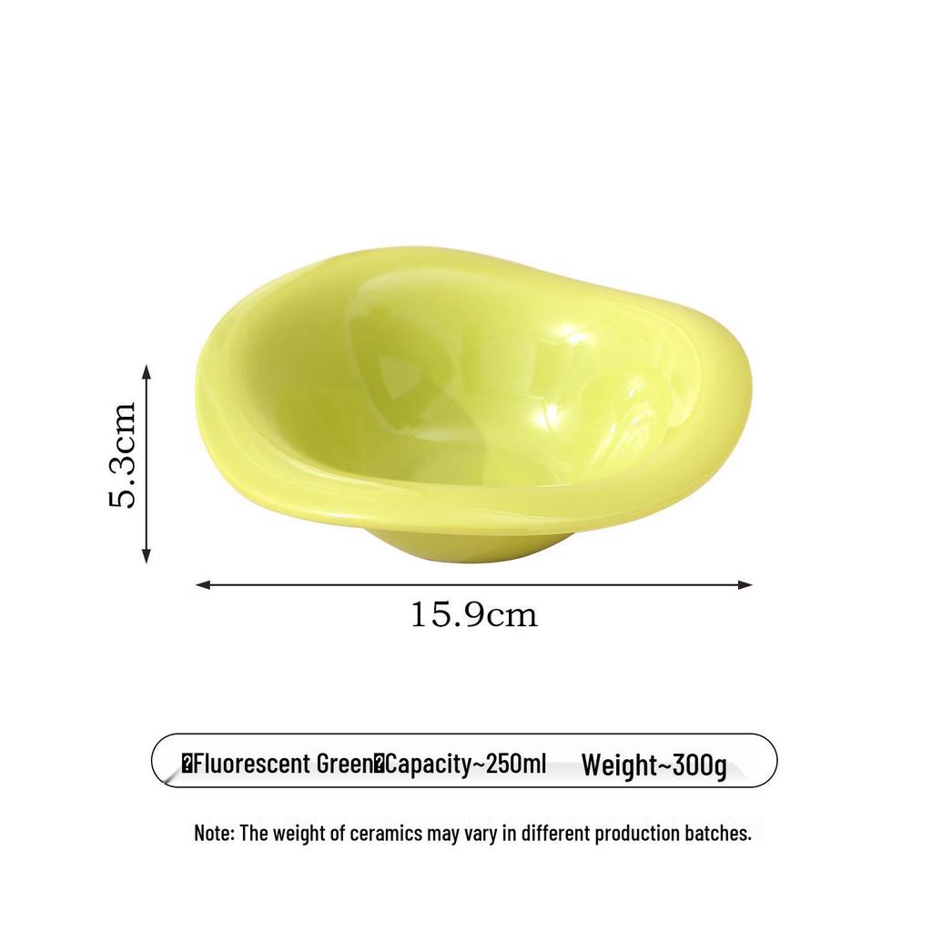Кремовая керамическая миска для салата и десерта – Идеально подходит для послеобеденного чая и посуды для кафе.
