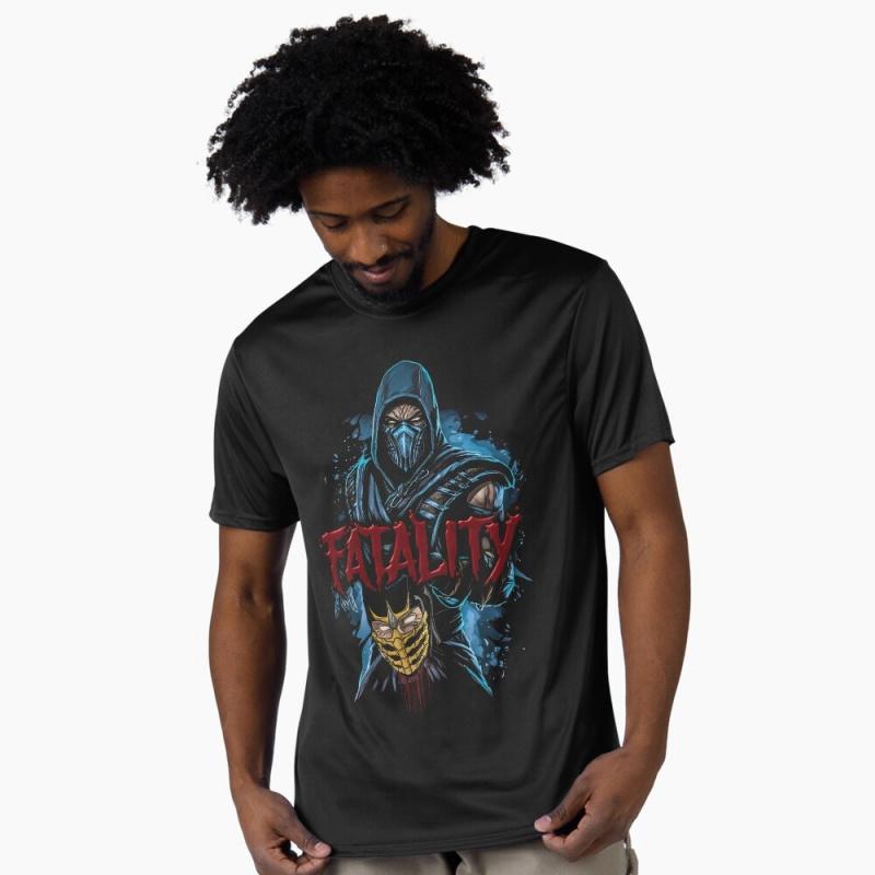 Винтажная футболка с принтом Fatality Mortal Kombat для геймера 100% хлопок Мужская футболка с коротким рукавом и графическим принтом Все размеры S-6...