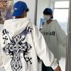 West Coast Choppers Cross Frame Graphics Hoodie Мужская мода Винтажная уличная одежда Мужские свободные толстовки Мужские флисовые толстовки