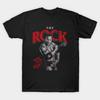 Мужская черная футболка с принтом The Rock Know Your Role Печать на трансферной бумаге без вырезания Хлопковая футболка