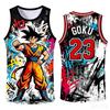 2026 Новая специальная версия баскетбольной майки Dragon Ball Z Goku для взрослых Мужская баскетбольная спортивная жилетка Детский специальный комплект майки
