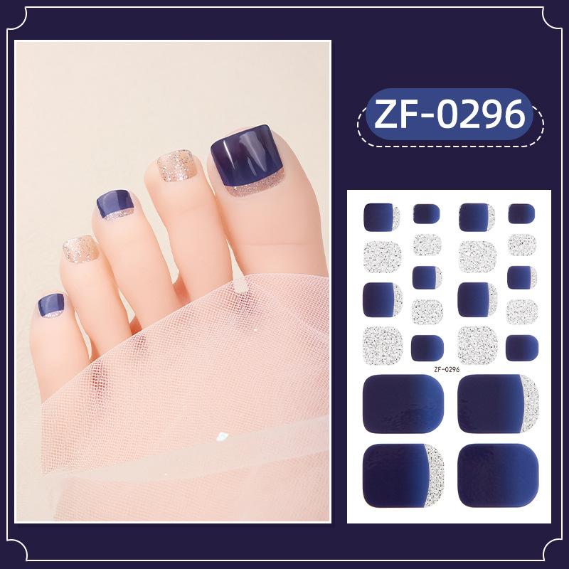 New Foot Stickers, Nail Art Stickers, Waterproof Onion Powder 5D Imitation Diamond Toenail Stickers