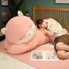 Cat Pillow Doll Girl Sleeping On The Bed with A Big Puppy Panda Plush Toy Kitten Doll