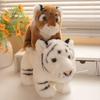 Plush Toy Tiger for Wildlife Fans Soft Standing Animal in Orange Black or White Black Stripe Variants Animal Admirer