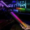 Светодиодная световая полоса RGB, реагирующая на звук, разноцветная, управление через приложение, динамическая полоса для автомобиля, игрового ПК, ТВ-комнаты