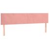 Box Spring Bed with Mattress Pink 180x200 cm Velvet