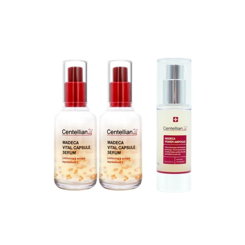 CENTELLIAN24 Madeca Vital Capsule Serum 50ml X 2 + Madeca Power Ampoule 30ml