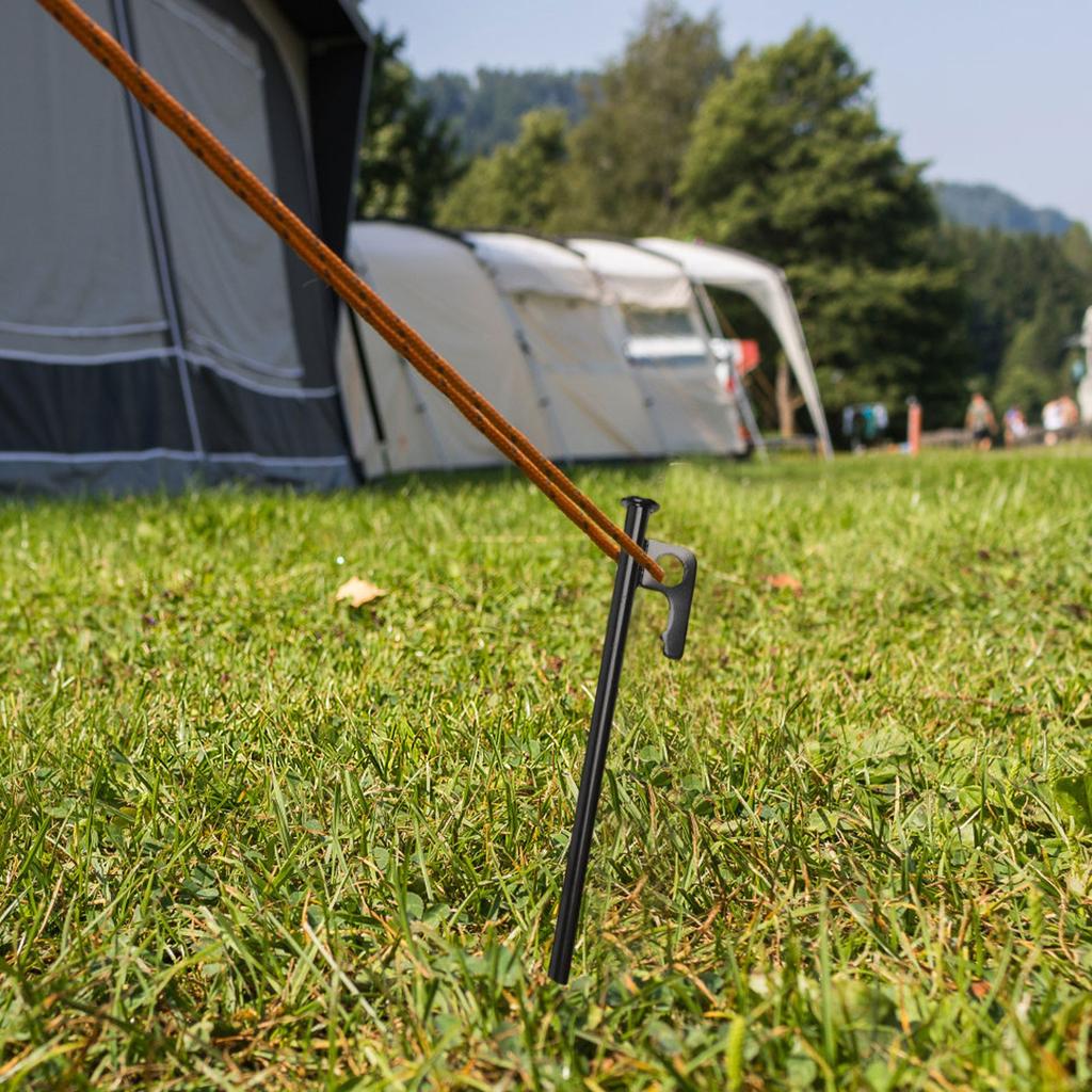 Уличные гвозди для грунта из углеродистой стали, толстые, высокопрочные, гвозди для палатки, для кемпинга, удлиненные, для фиксации шестов навеса, ветрозащитные, для кемпинга