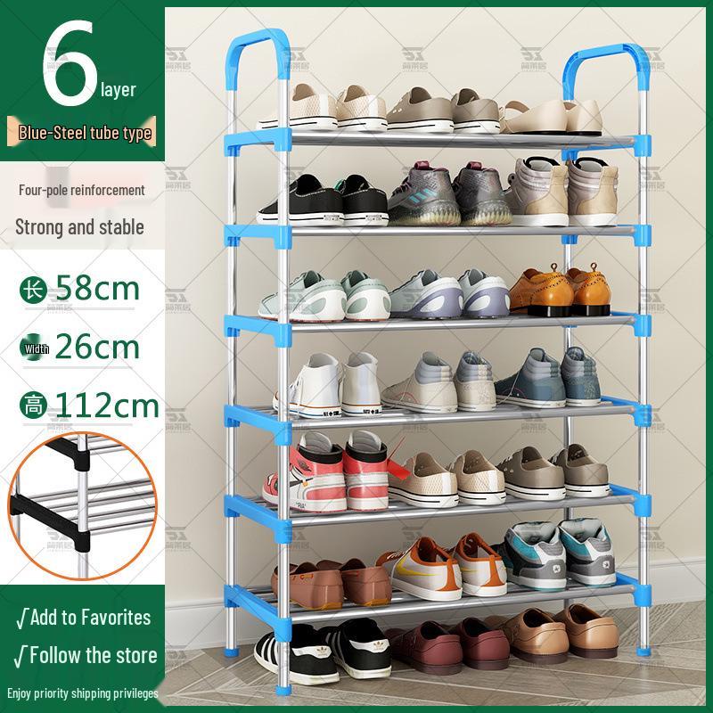 Тонкая многоярусная обувница для прихожей или общежития