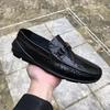 2025 прямая поставка обувь Doudou мужская весна и осень новая кожаная обувь на одной педали мягкая подошва дышащая молодежная модная трендовая обувь