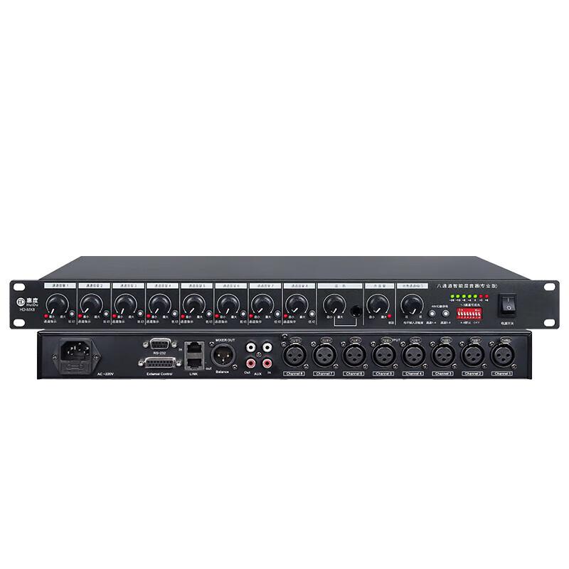HuiDu 8-Channel Smart Audio Video Mixer (CN version)