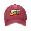 Бейсболки Stumble Guys Cartoon, потертые игровые головные уборы для мужчин и женщин, регулируемая посадка, кепка