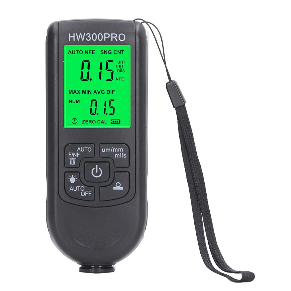 Coating Thickness Gauge High Accuracy Paint Depth Gauge Meter Antislip Thickness Meter Gauge Black