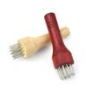 Portable Meat Tenderizer Kitchen Cooking Tool with Wooden Handle for Steak Fish Tenderizing Chicken Beef