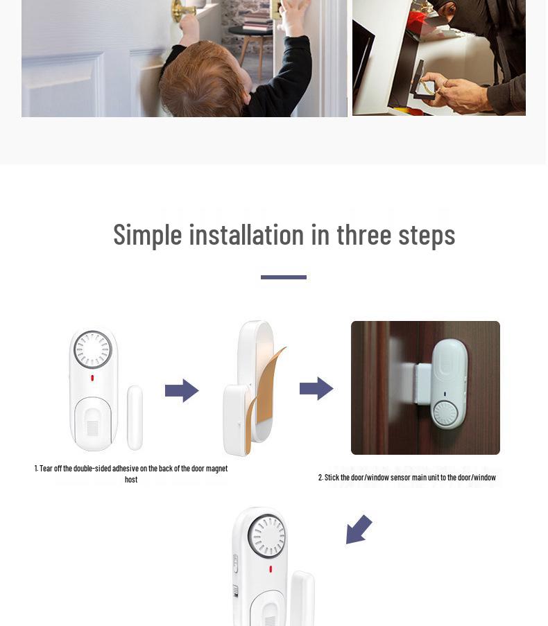 Lingfang Anti-Theft Door & Window Alarm Sensor D1
