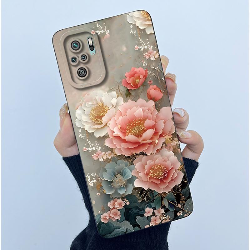 Чехол для телефона Xiaomi Poco M5s Чехол PocoM5s Модный Простой Бабочка Цветочный Мягкий Жидкий Силикон Чехол Для Poco M 5s Fundas