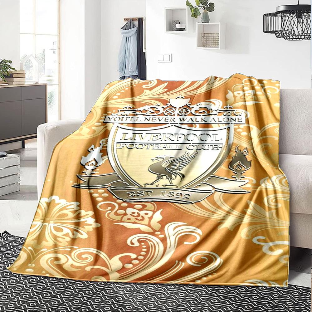 Liverpool Blanket Comfortable Suitable for Office Chair Bed Seaside Four Seasons Universal Stylish Decor Unique Gift for Family and Friends Camping