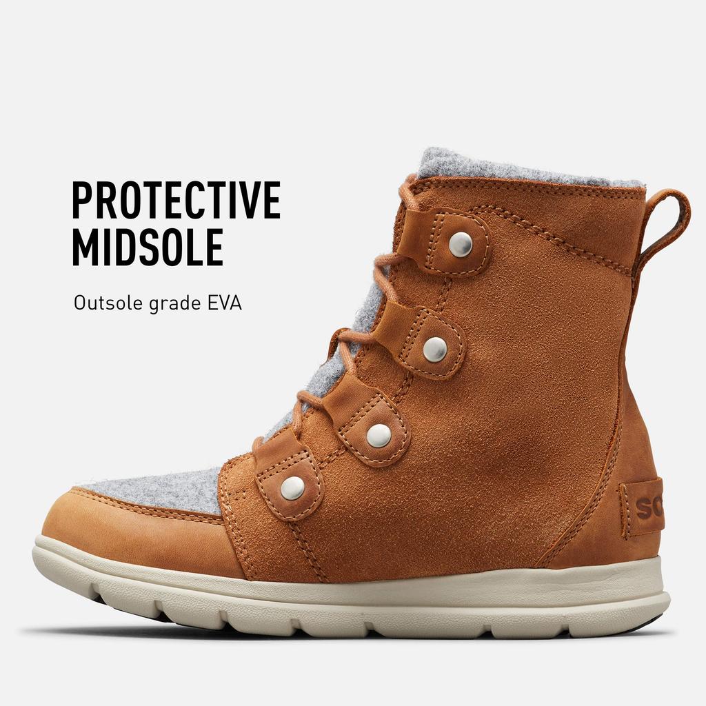 Женские водонепроницаемые и утепленные зимние ботинки Sorel Explorer Joan, верблюжьего цвета, размер 6.5 M