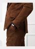 AL KHALID Stylish Formal Men Leather Blazer Brown Pure Suede Blazer Handmade Coat